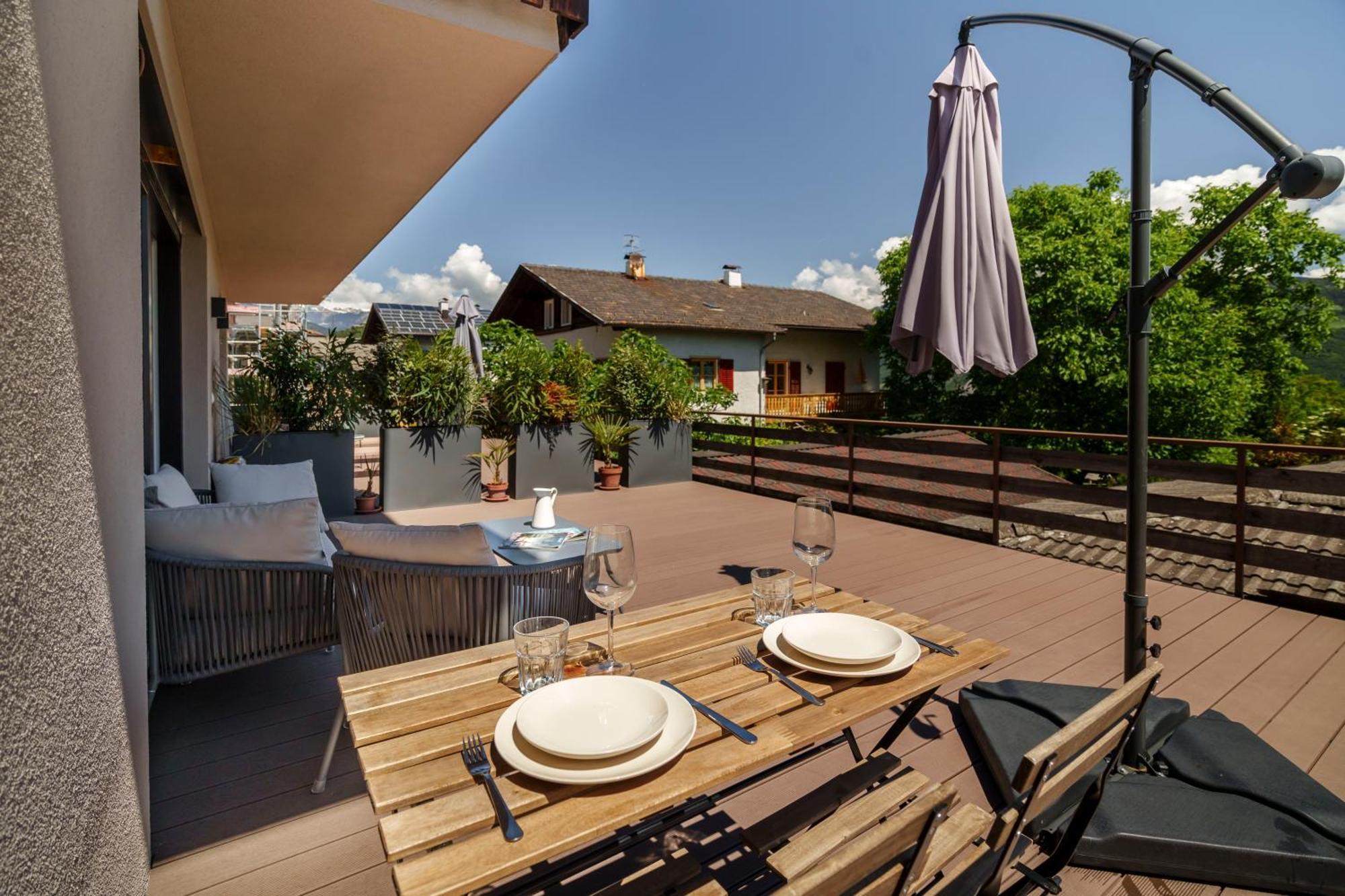Mountain View Suites Tisens Bagian luar foto